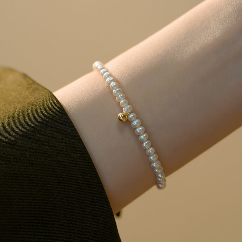 Pearl bracelet with fine gold accent Kalsten