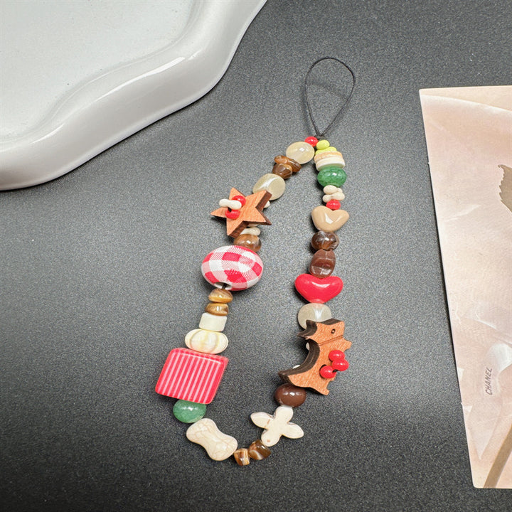 Decorative Wooden Beaded Lanyard Kalsten