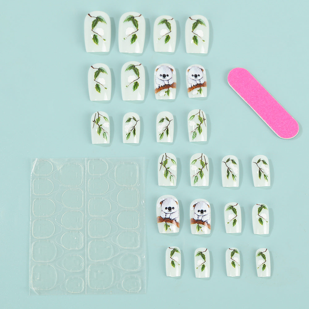 Creative panda design artificial nails Kalsten