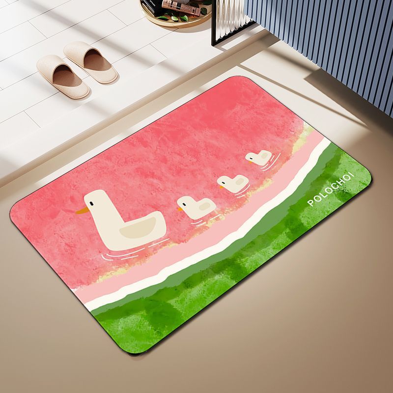 Cartoon Dog-Themed Bath Mat Kalsten