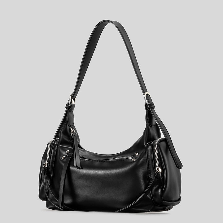 Multi-Pocket Casual Hobo Bag