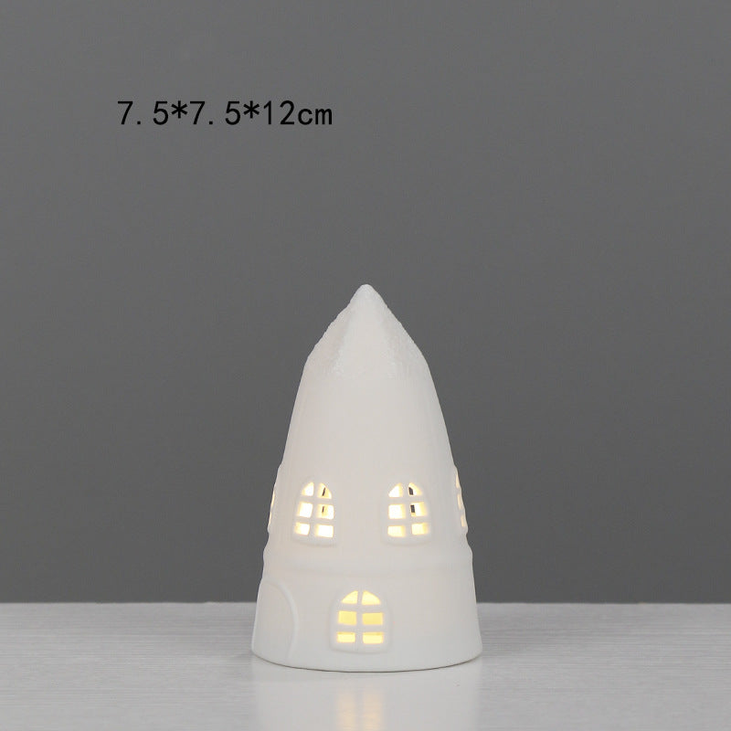 Decorative House-Shaped Ceramic Night Light Kalsten