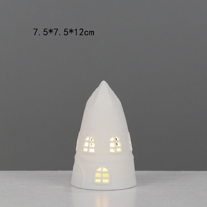Decorative House-Shaped Ceramic Night Light Kalsten