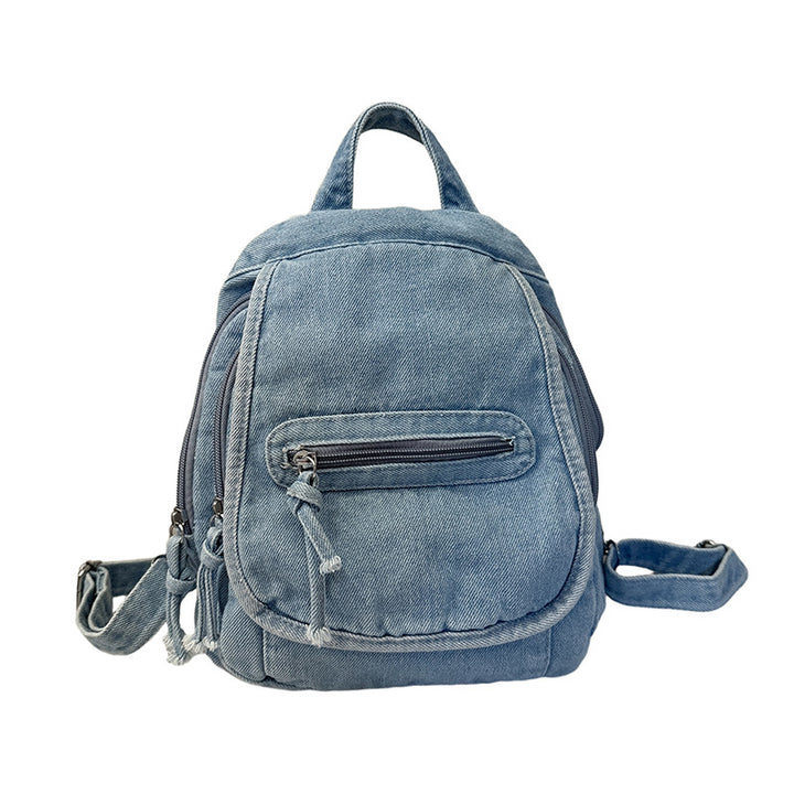 Stylish Denim Mini Backpack Kalsten