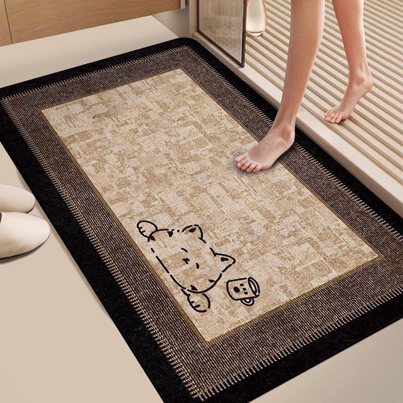 Cute Cat-Themed Bathroom Mat