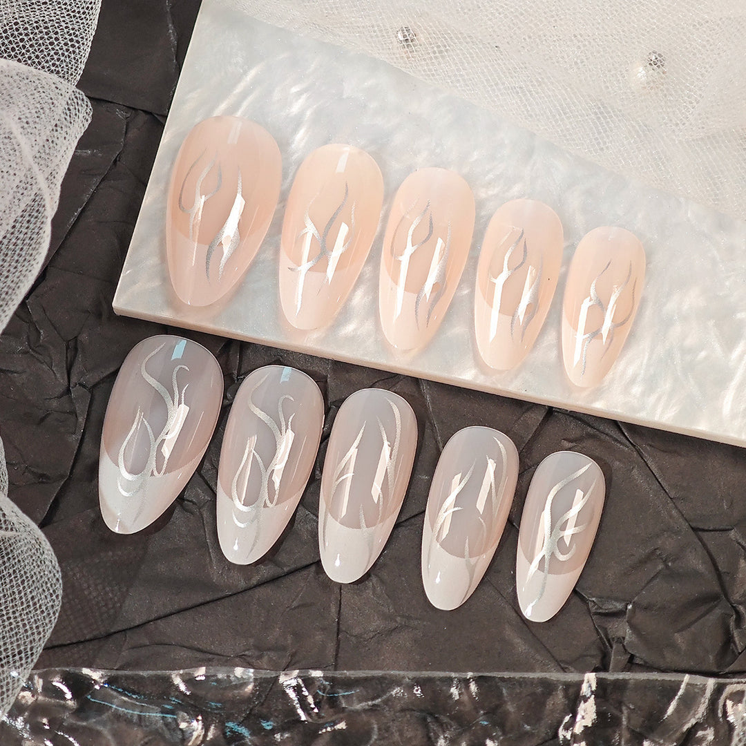 Chic Long Pointed Press-On Nails Kalsten