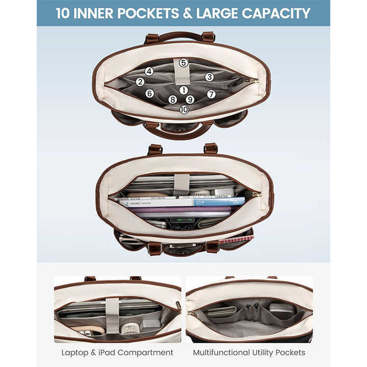 Stylish and Functional Everyday Handbag with Compartments Kalsten