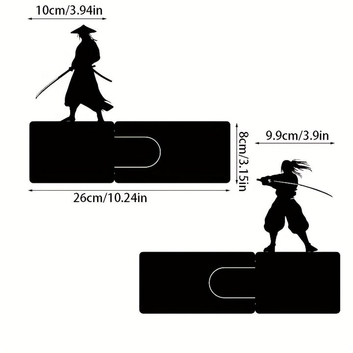 Samurai-Themed Decorative Bookends