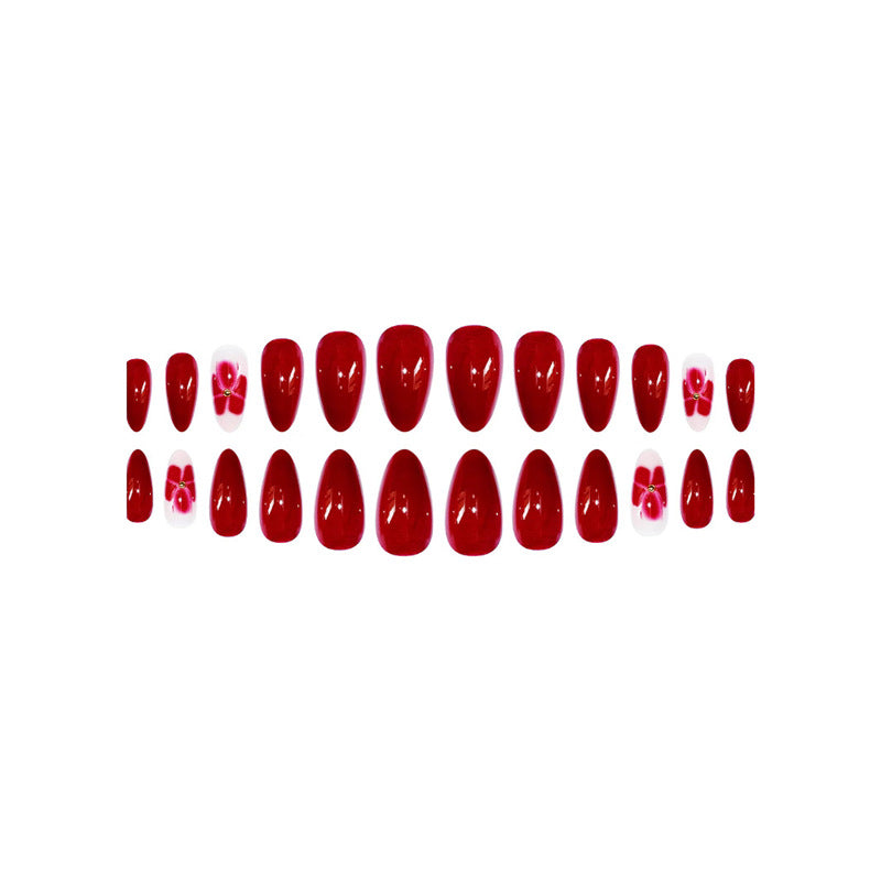 Elegant Floral Press-On Nail Set Kalsten