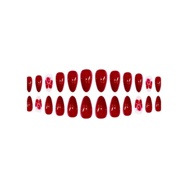 Elegant Floral Press-On Nail Set Kalsten