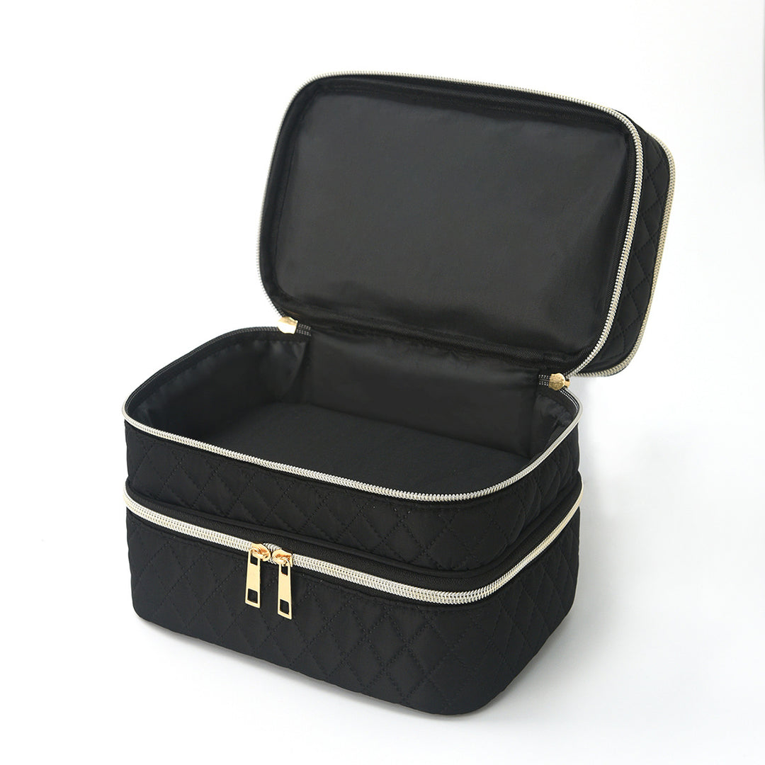 Cosmetic organizer bag with multiple compartments Kalsten