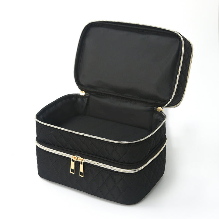 Cosmetic organizer bag with multiple compartments Kalsten