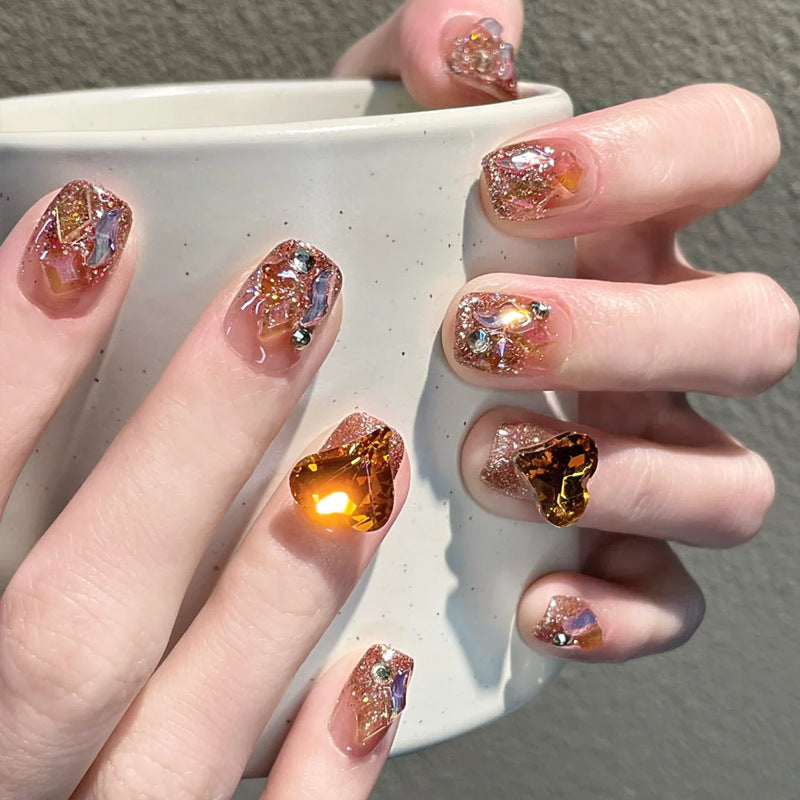 Iridescent Press-On Nail Set Kalsten
