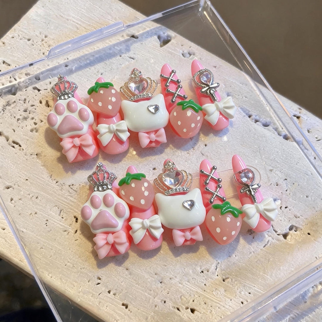 Playful Themed 3D Nail Art Decoration Set
