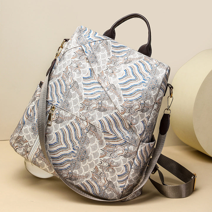 Chic Patterned Travel Backpack Kalsten