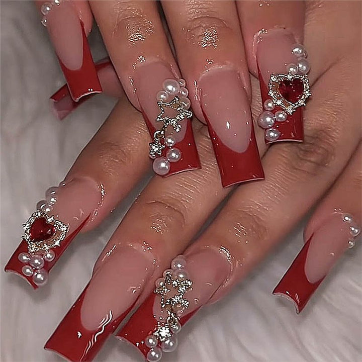 Decorative Pearl Accented Press-On Nails Kalsten
