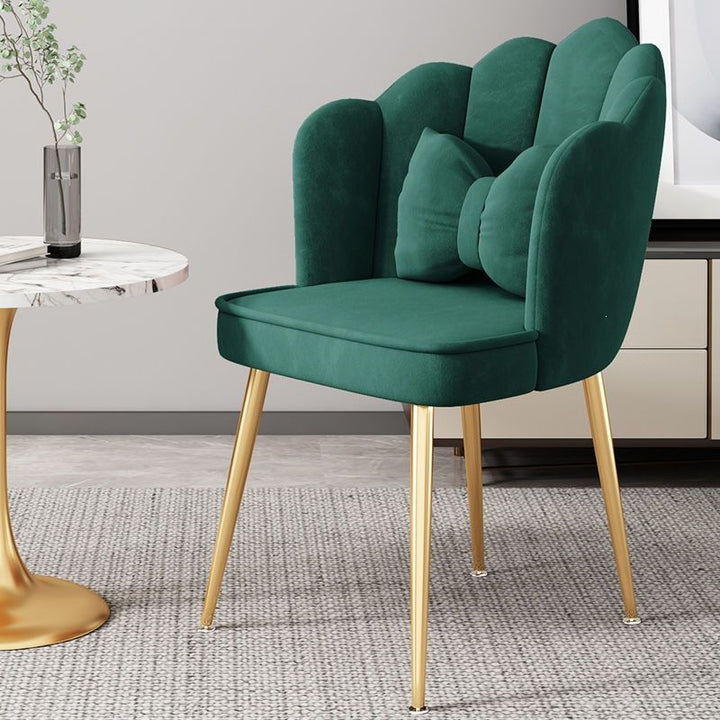 Modern Accent Chair with Gold Legs Kalsten