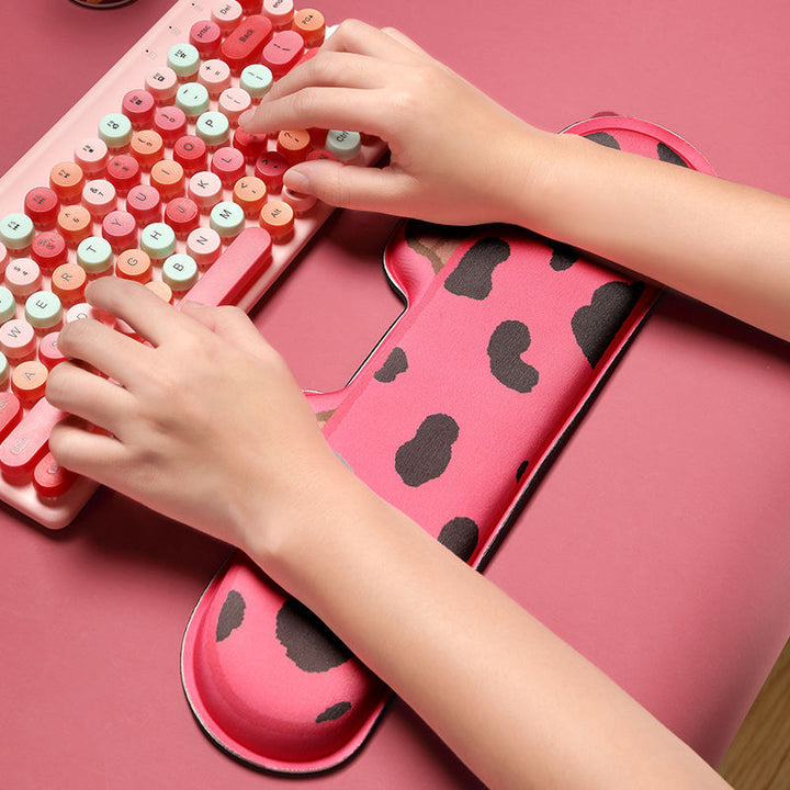 Cute Cartoon Cow-Themed Ergonomic Wrist Rest Pad