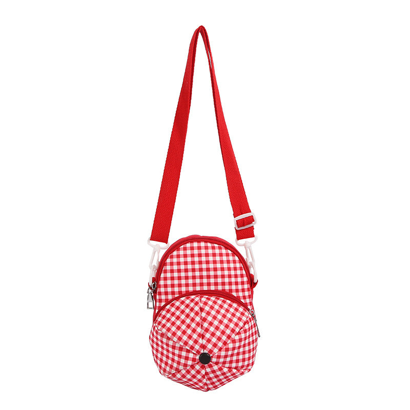 Stylish Gingham Crossbody Bag