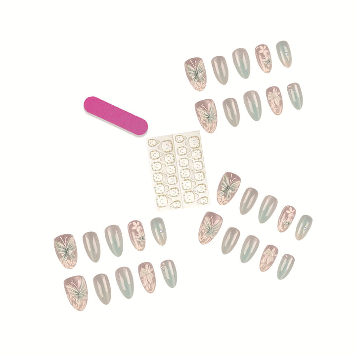 Artistic Butterfly Nail Tips