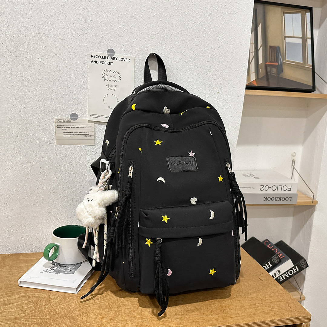 Stylish Embroidered Daily Backpack Kalsten