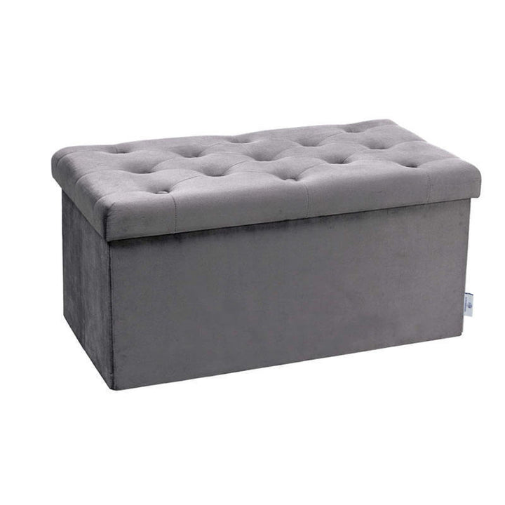 Stylish Velvet Storage Ottoman Kalsten