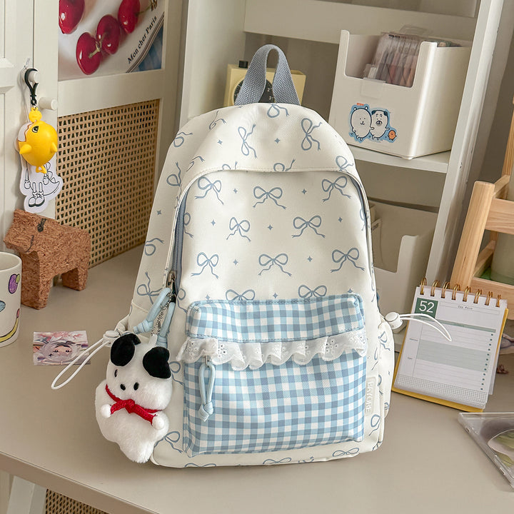 Decorative Bow-Embellished Backpack Kalsten