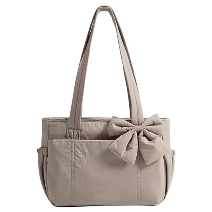 Fashionable Tote Bag with Decorative Bow Detail Kalsten