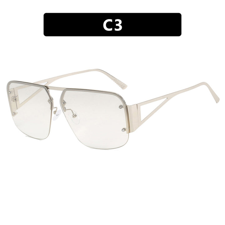 Women's oversized geometric sunglasses with smooth lines and protective UV filter Kalsten