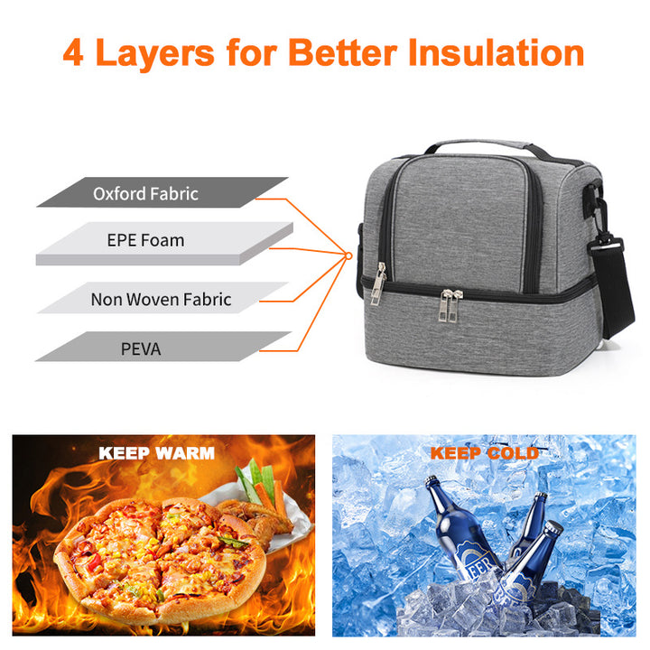 Insulated picnic bag with practical compartments Kalsten