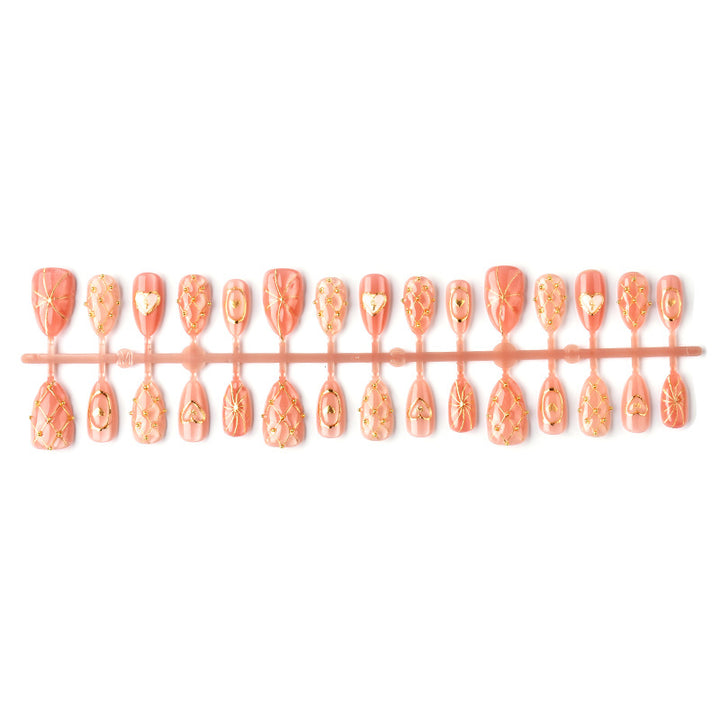 Artistic Nail Art Set with Gold Accents Kalsten