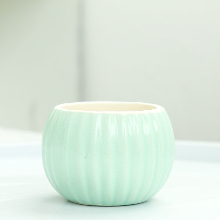 Ribbed Ceramic Planter Kalsten