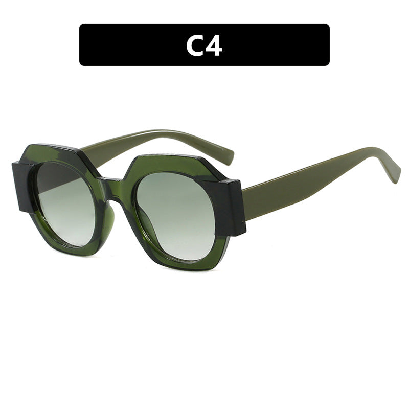 Ladies trendy sunglasses in hexagonal design Kalsten