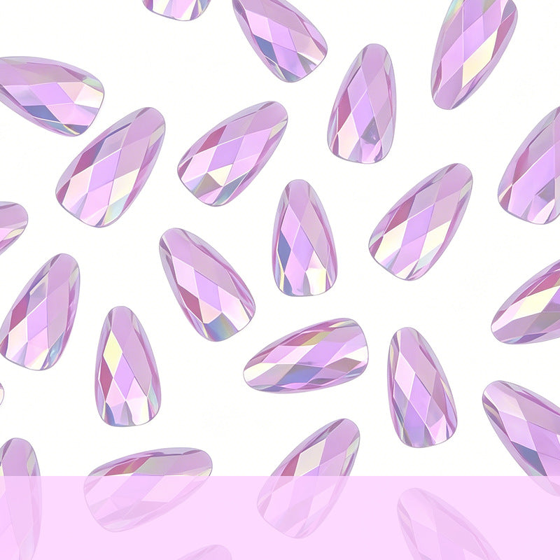 3D Geometric Pattern Nail Art Enhancements Kalsten