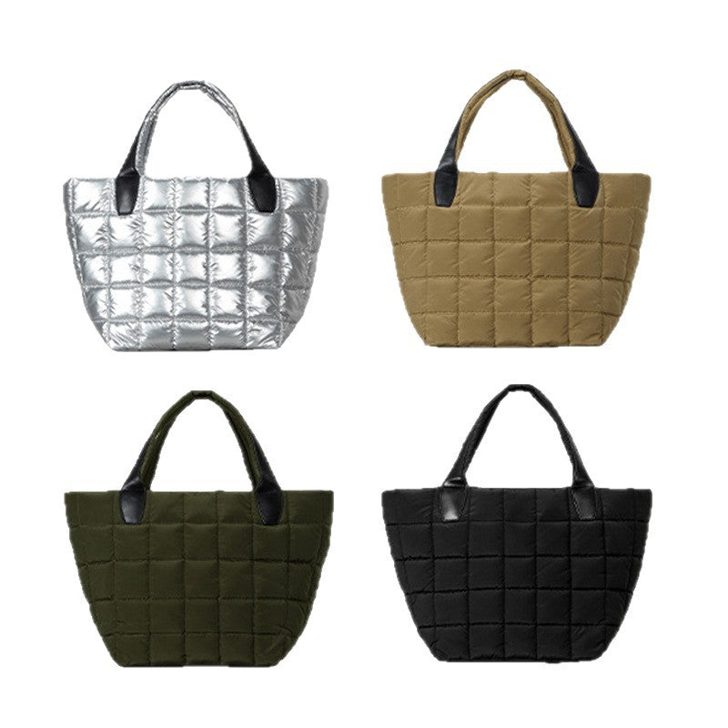 Quilted Puffer Tote Bag