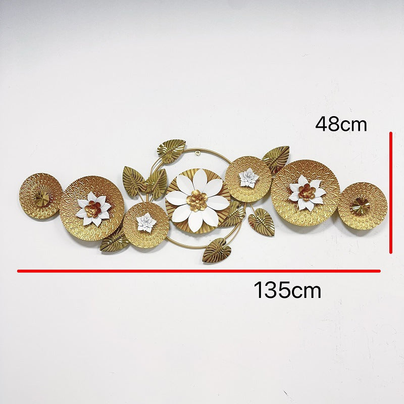 Elegant Floral Metal Wall Sculpture Kalsten