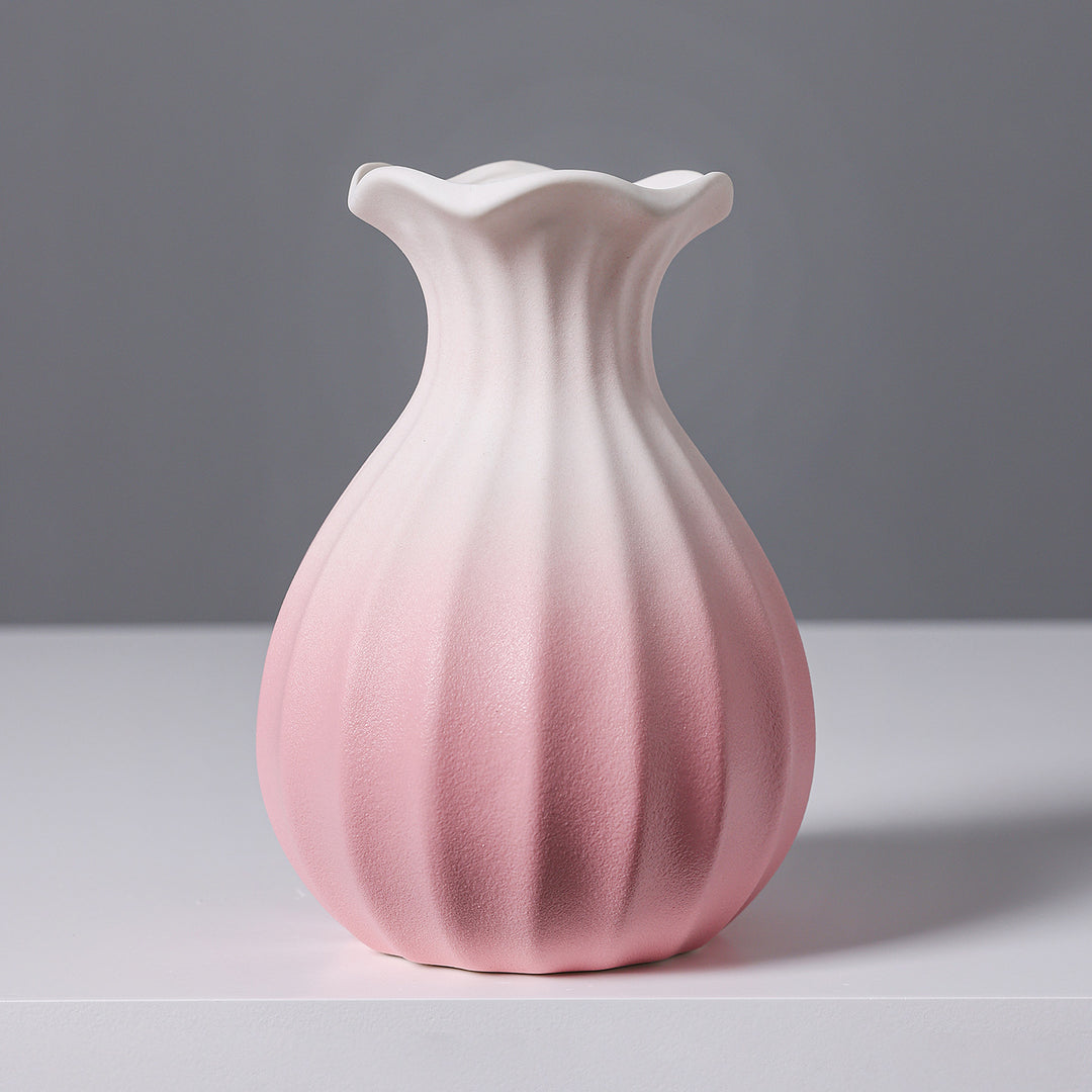 Textured Ceramic Flower Vase Kalsten