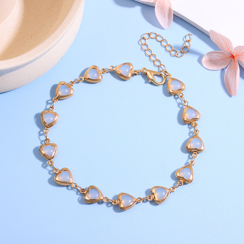 Charming Heart-Shaped Statement Bracelet Kalsten