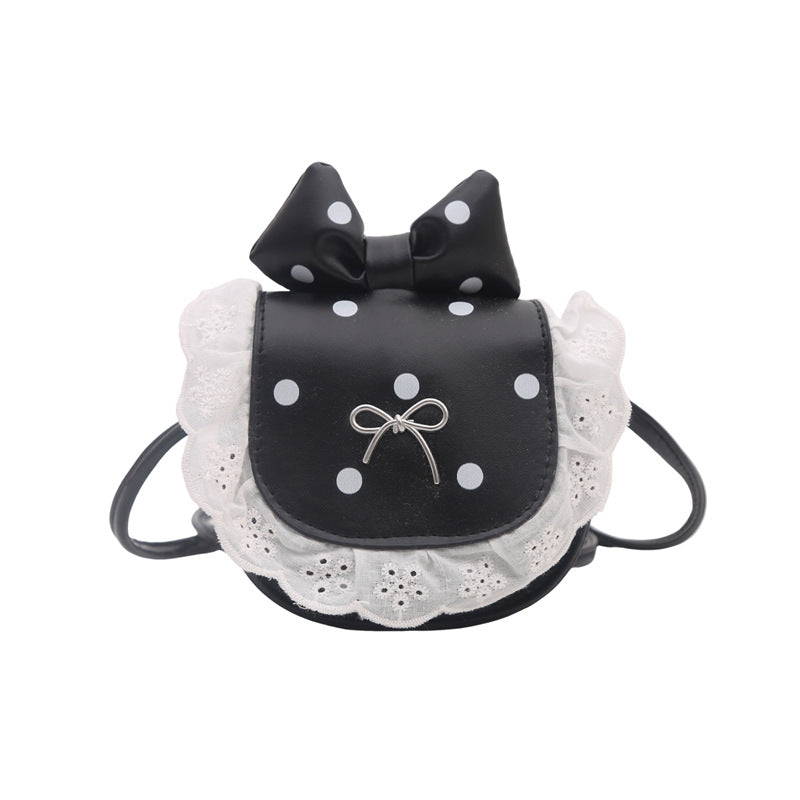 Playful Bow-Embellished Mini Crossbody Bag