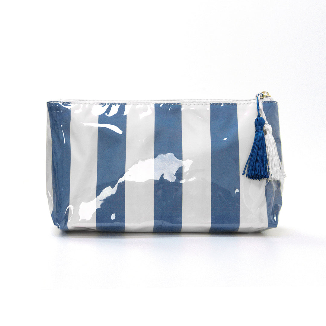 Cosmetic storage bag with water-repellent surface and tassel detail Kalsten