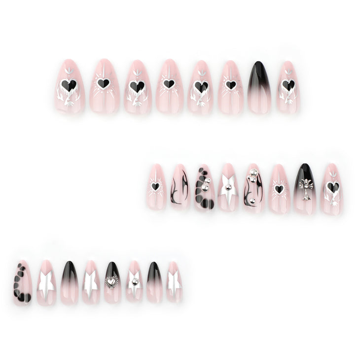 Artful Gothic nails with 3D decorations Kalsten