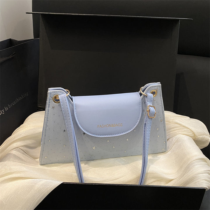 Elegant Star-Embellished Crossbody Handbag