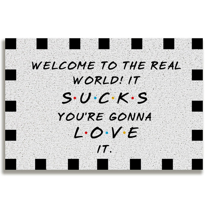 Whimsical Welcome Door Mat Kalsten