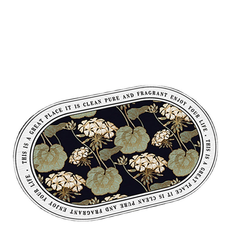 Floral Pattern Bathmat Kalsten