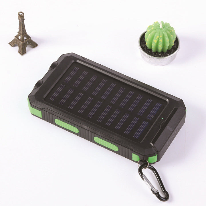 Solar Power Bank with Integrated LED Flashlight and Sturdy Design Kalsten