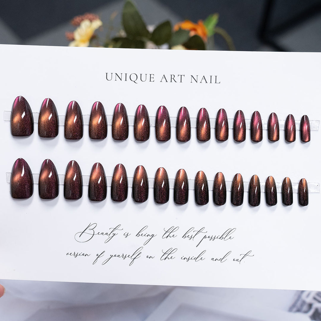 Premium Glossy Press-On Nail Set