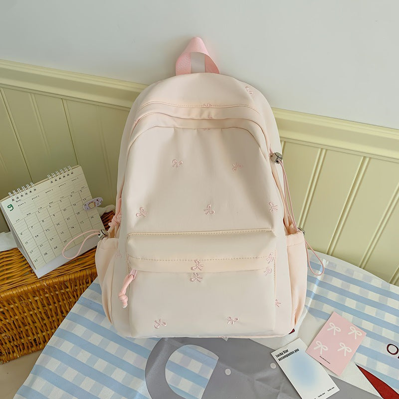 Floral Embroidered Daily Backpack Kalsten
