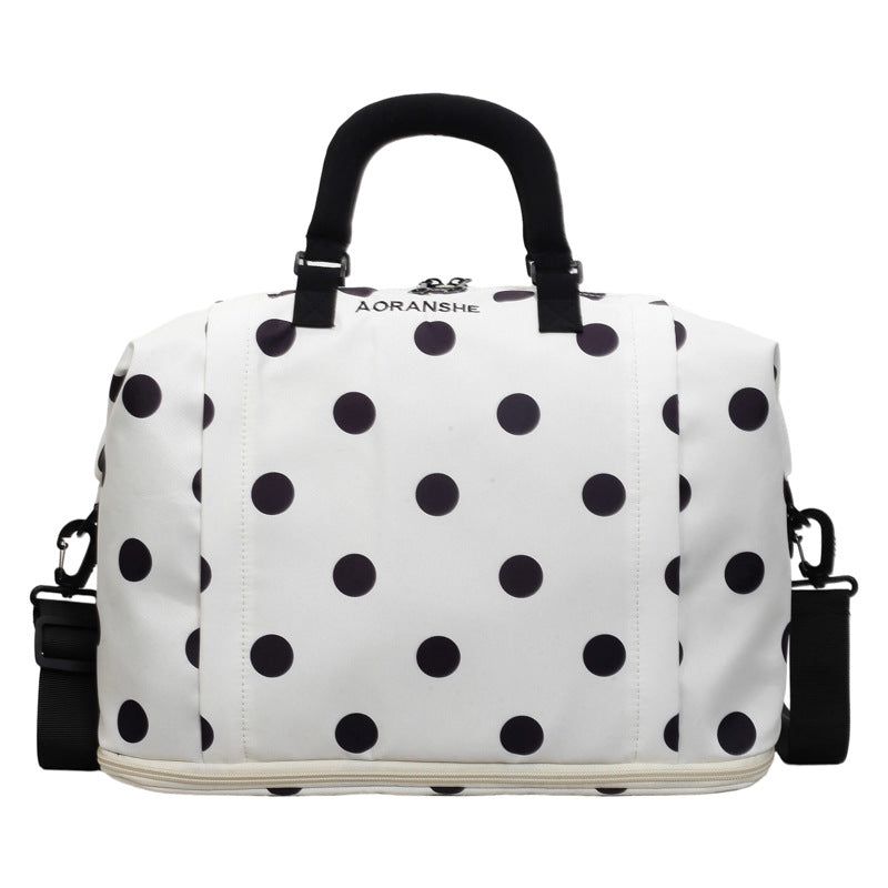 Stylish Polka Dot Travel Duffel