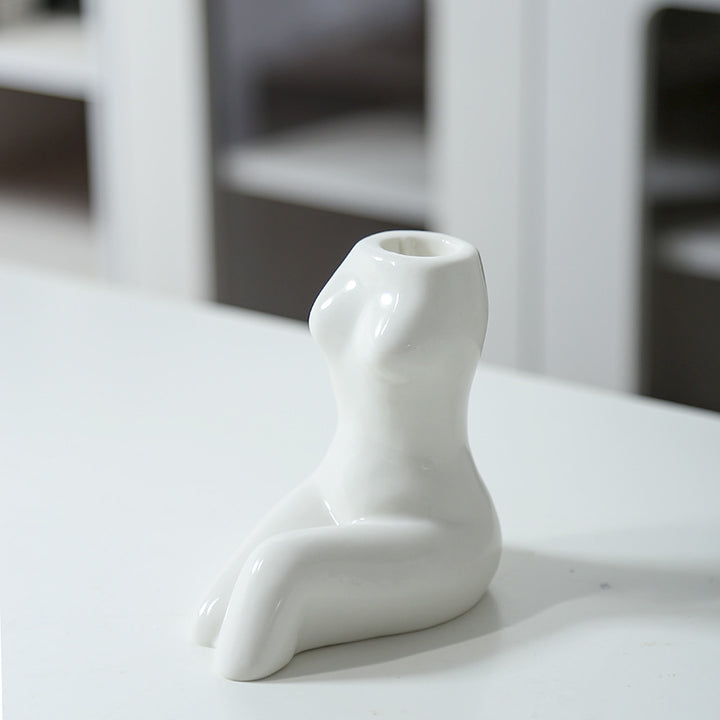 Artistic Ceramic Body-Shaped Vase Kalsten