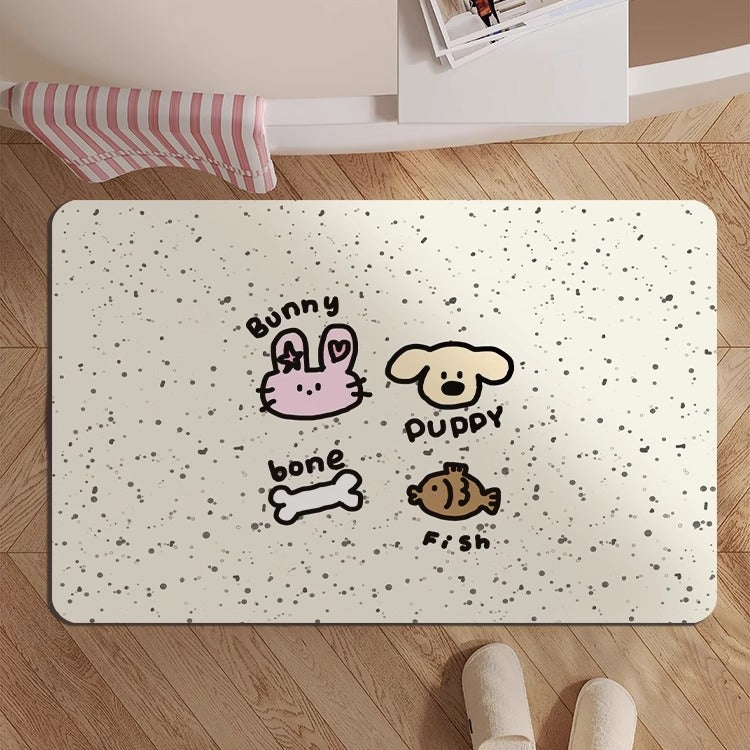 Whimsical Animal-Themed Bath Mat